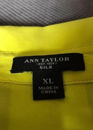 Ann taylor акцентная шелковая блузка6 фото