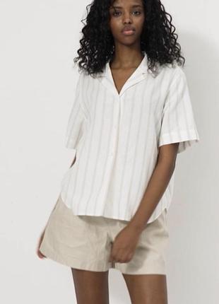 Сорочка лляна uniqlo