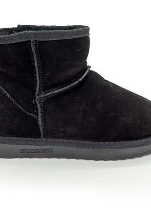 Низькі зимові жіночі ugg (уггі) чорні натуральна замша. 37. розміри в наявності: 36, 37, 38.
