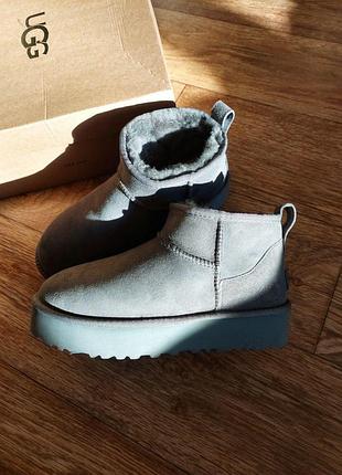 Ugg classic ultra mini platform grey 38