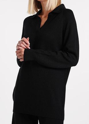 Жіночий трикотажний джемпер із вовни giulia freyja 4422/230 s/m black-black