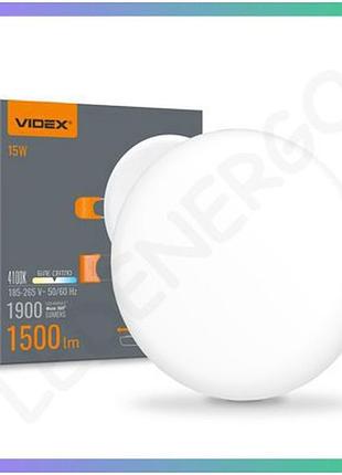 Led светильник безрамочный круглый videx 15w 4100k для освещения помещений белый свет