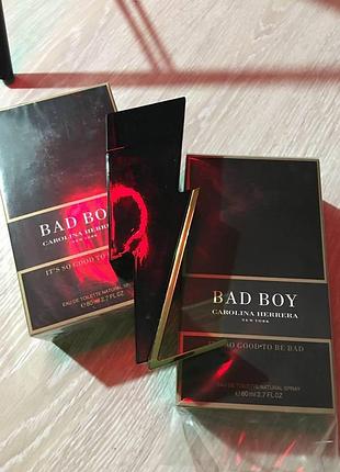 Carolina herrera bad boy для мужчин - edt 100 ml, бед бой мужская туалетная вода