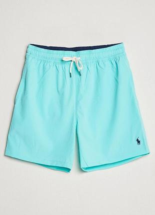 Мужчоловічі шорти для плавання polo ralph lauren, зелские шорты для плавания polo ralph lauren, зеленые, xl-tall (большие размеры)