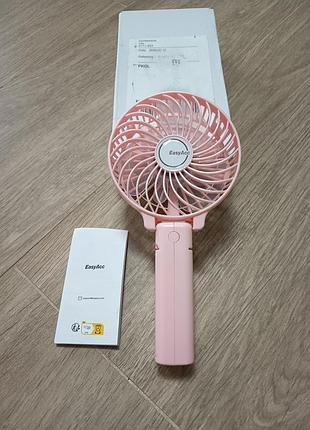 Портативный ручной вентилятор easyacc (розовый) — ваш идеальный помощник в жару