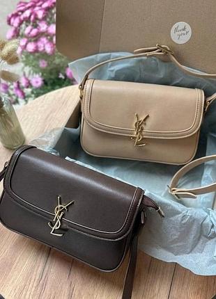 Жіноча сумка yves saint laurent solferino, сумка ів сент лоран, сумка лоран, сумка через плече, крос-боді 600