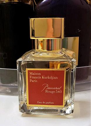 Баккарат роуж baccarat rouge 540 70мл maison francis kurkdjian
