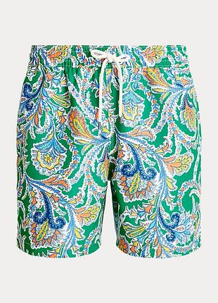 Мужчоловічі шорти для плавання polo ralph lauren, зелские шорты для плавания polo ralph lauren, зеленые, xl-tall (большие размеры)