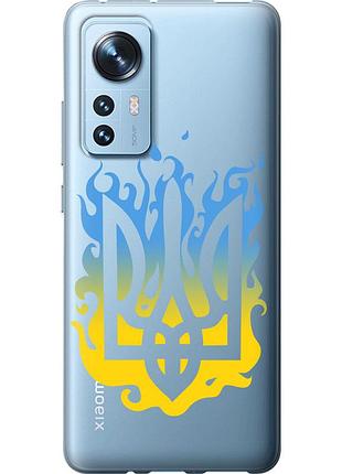 Чехол силиконовый патриотический на телефон xiaomi 12x герб v1 "5258u-2941-58250"