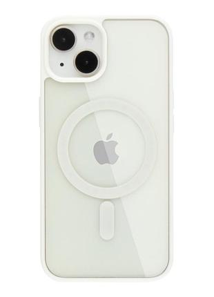 Чохол new tpu color with magsafe для iphone 15 white