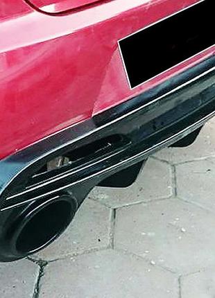 Задний диффузор dpt (черный глянец) для alfa romeo mito 2008-2018 гг