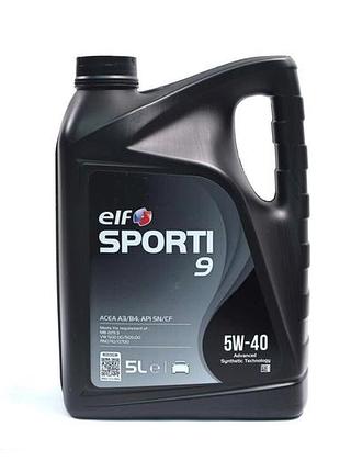 Моторне масло elf sporti 9 5w-40