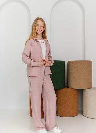 Костюм для девочки мери 152, пудровый