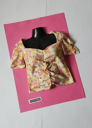 Ошабга коротка блузка з прошвою 10/м