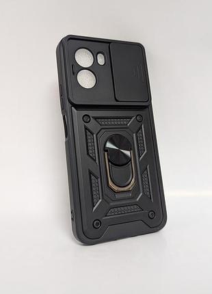 Чехол для xiaomi poco m7 4g / сяоми редми poco м7 4г camera slide, противоударный, tpu, с кольцом-держателем