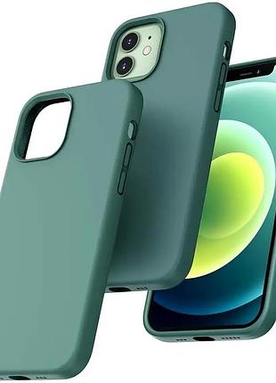 Чохол силіконовий для iphone 11 протиударний захист від ударів і подряпин pacific green