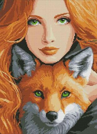 Алмазная мозаика - огненная лиса ©art_selena_ua