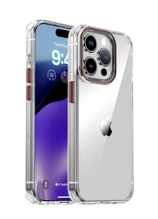 Чехол противоударный для iphone 14 pro tpu прозрачный защита от падений и царапин