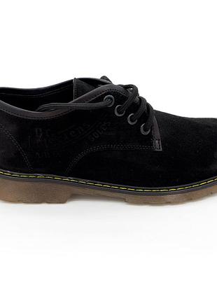 Чорні жіночі туфлі dr. martens, натуральний замш 40. розміри в наявності: 36, 38, 39, 40.