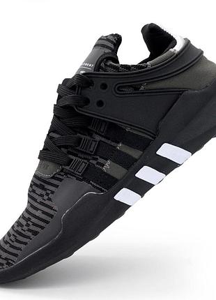 Кроссовки adidas equipment support (eqt) полностью черные с серым. топ качество! 40. размеры в наличии: 38,