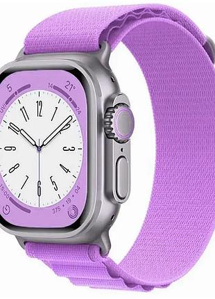 Ремешок alpine loop для apple watch 38 40 41 мм легкий резиновый для активного использования фиолетовый