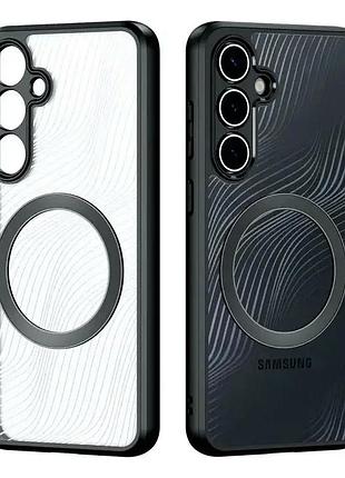 Чохол протиударний для samsung s24 силіконовий захист від падінь чорний tpu mag series