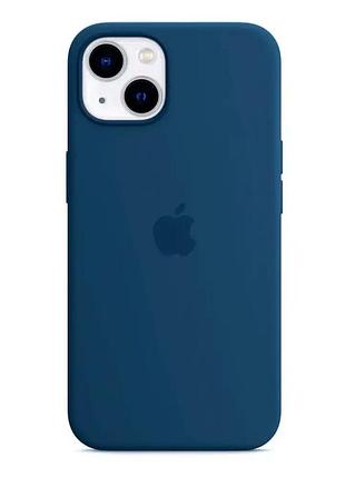 Чехол силиконовый для iphone 13 противоударный защита от падений deep navy