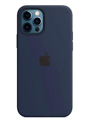 Чохол силіконовий для iphone 13 pro midnight blue захист від ударів легкий доступ до портів