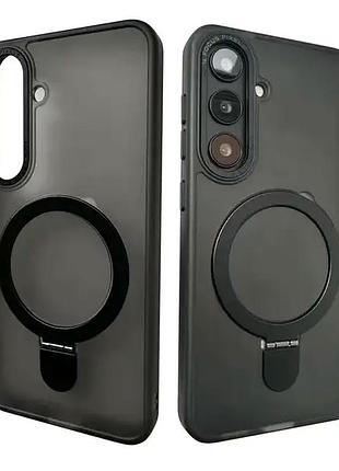 Чохол протиударний для samsung s24 ultra чорний силіконовий захист від ударів з magsafe