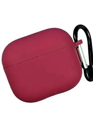 Чохол для airpods pro 3 з мікрофібри захист зручності зберігання rose red