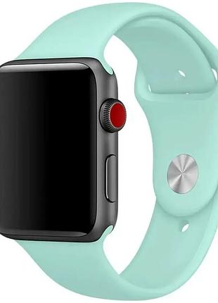 Ремешок sport band силиконовый для спорта повседневного использования apple watch 38 40 41 мм ледяной голубой