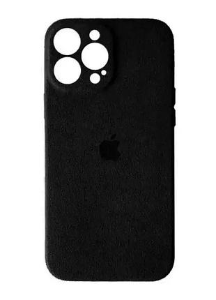 Чохол leather case для iphone 14 pro max чорний протиударний з magsafe захист від ударів і пошкоджень