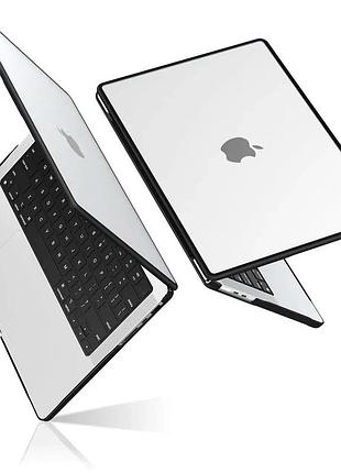 Чехол противоударный для macbook pro 16.2 дюйма a2485 силикон защита от ударов серый