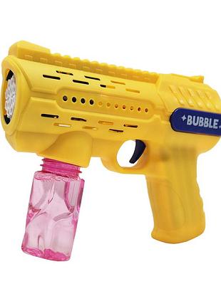 Мильні бульбашки пістолет qw026(yellow) 17 см зі світлом
