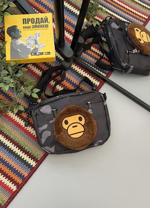 Bape сумка через плече / сумка на плече / бейп / сумки / чоловічі сумки через плече / сумка жіноча