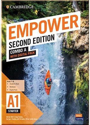 Підручник і робочий зошит cambridge empower second edition a1 starter combo a with digital pack