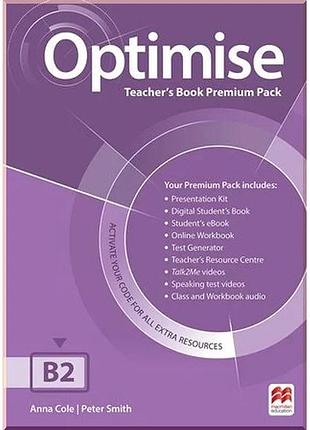 Книга для учителя optimise b2 teacher's book premium pack