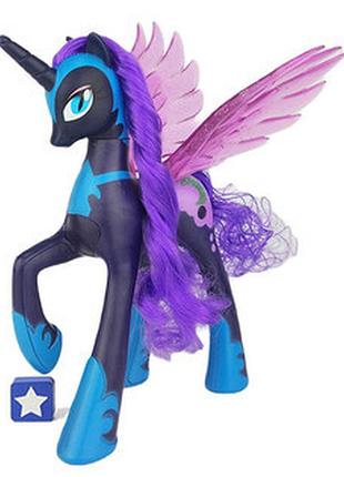Велика фігурка поні принцеса місяць my pony з прозорими крилами з блисківками 22 см висота