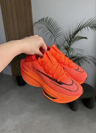 Женские кроссовки nike air zoom alphafly next 2 orange black 36-37-38-39-40-41