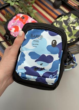 Bape сумка через плече / сумка на плече / бейп / сумки / чоловічі сумки через плече / сумка жіноча синій