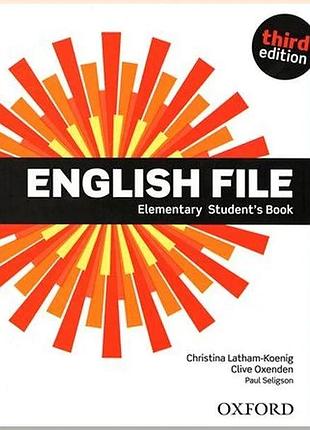 Учебник english file third edition elementary student's book