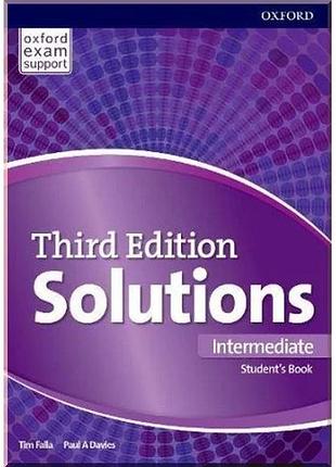 Учебник solutions third edition intermediate student's book