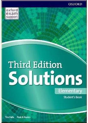 Учебник solutions third edition elementary student's book