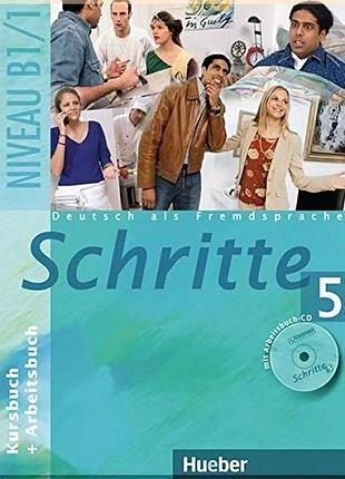 Учебник и рабочая тетрадь schritte 5 kursbuch/arbeitsbuch mit arbeitsbuch-cd