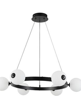 Подвесная led-люстраvaleso g 2916/6 120w черный, 3000k-6500k, пульт 2.4g с затемнением