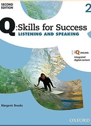 Підручник q: skills for success second edition. listening and speaking 2 student's book with iq online