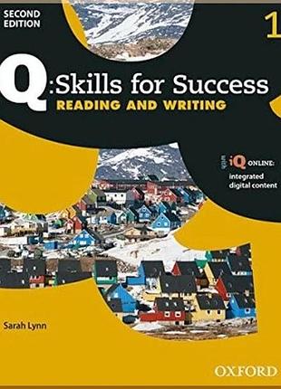 Учебник q: skills for success second edition. reading and writing 1 student's book with iq online