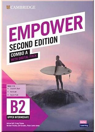 Учебник и рабочая тетрадь cambridge empower second edition b2 upper-intermediate combo a with digital pack