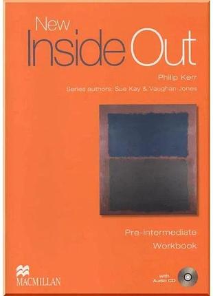 Рабочая тетрадь new inside out pre-intermediate workbook with key and audio cd