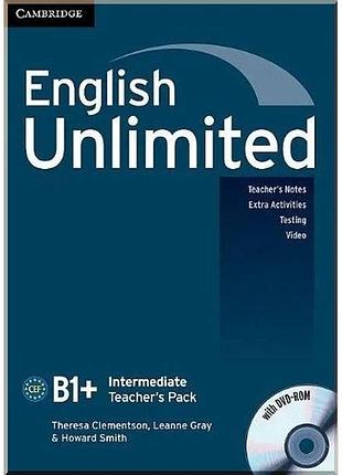 Книга для вчителя english unlimited intermediate teacher's pack with dvd-rom